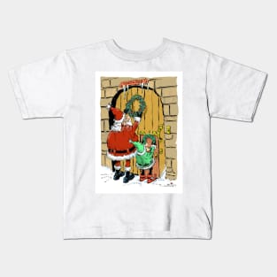 All Santa's creatures, great and small. Kids T-Shirt